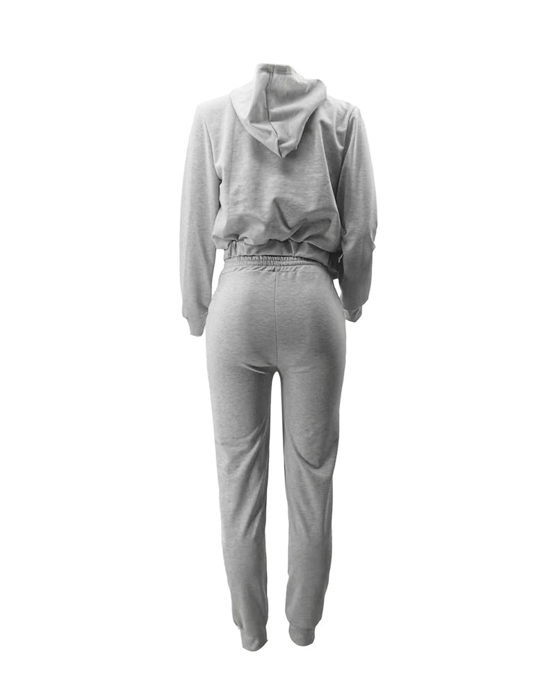 Three-Piece Jacket & Pants Set with Cami Top