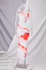 Tye Dye Tube Maxi Dress