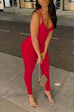 Backless Slim Stretch Jumpsuit