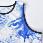 Intense Eyes Graphic Crop Top Vest