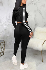 Two-Piece Sport Hoodie and Leggings Set